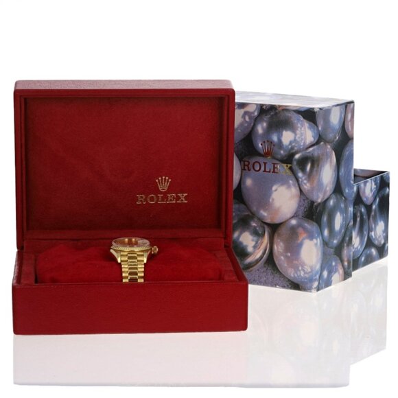 Rolex Ladies President Wristwatch 69178 Yellow Gold 18k Automatic 1 Yr Warranty - Picture 6 of 6